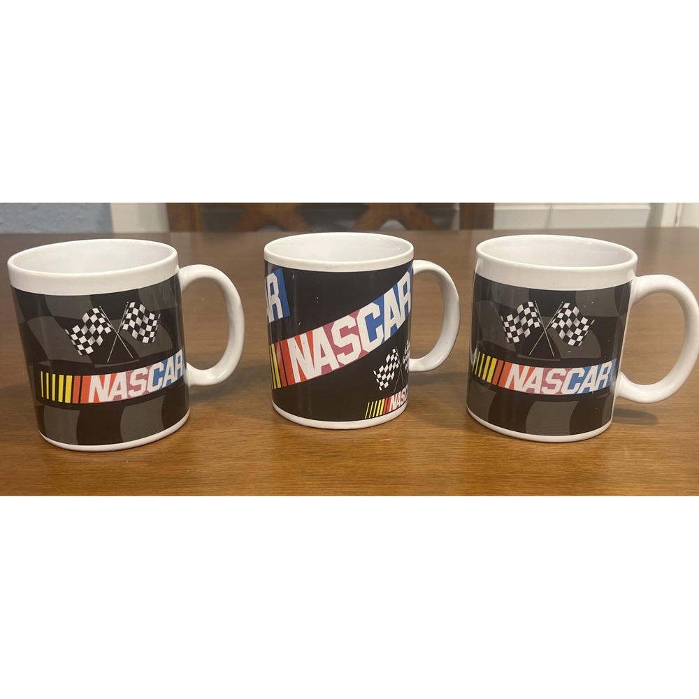 Lot Of 3 Vintage 2003 NASCAR  8oz Coffee Mugs